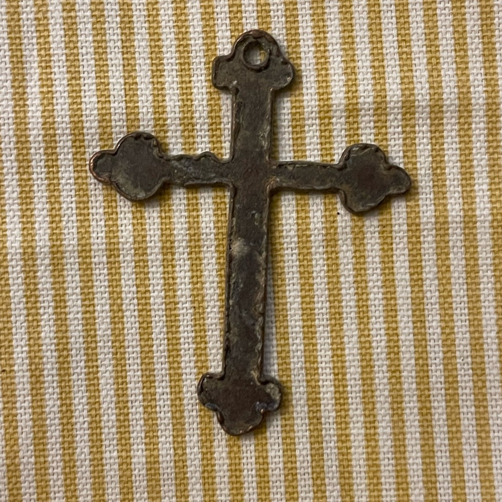 Vintage Metal Cross Pendant
